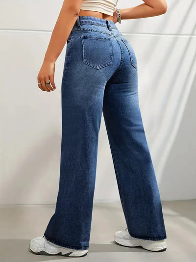 Damen Jeans mit weitem Bein