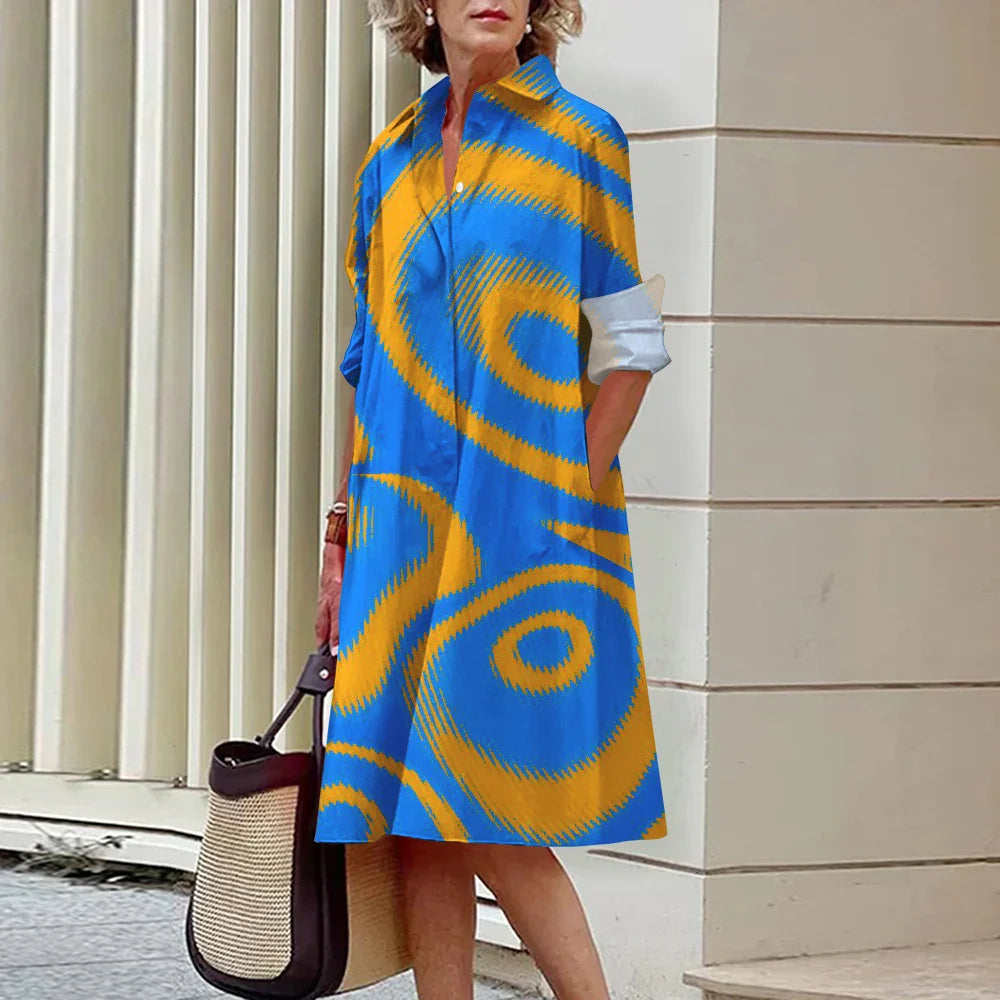 ISABELLA – Langarm Kleid A-Linie