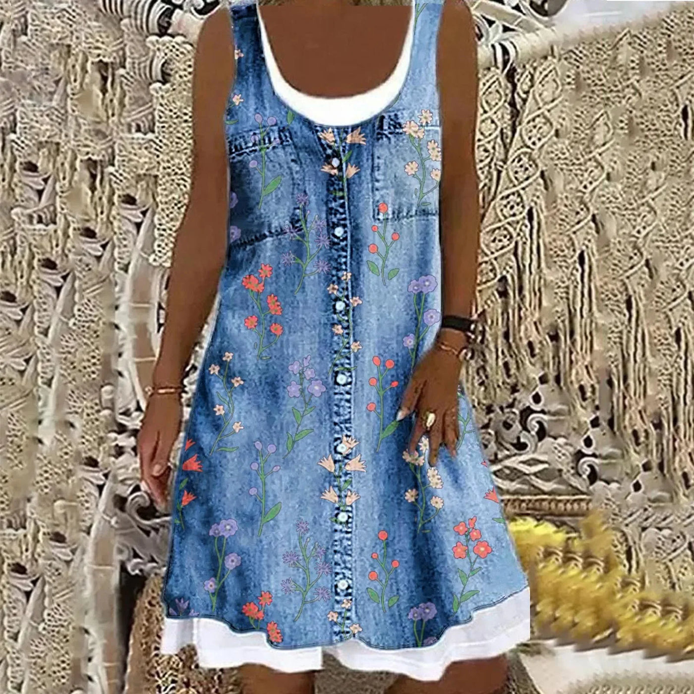 Sofia | Weiches und Elegantes Denimkleid