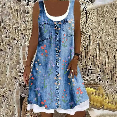 Sofia | Weiches und Elegantes Denimkleid