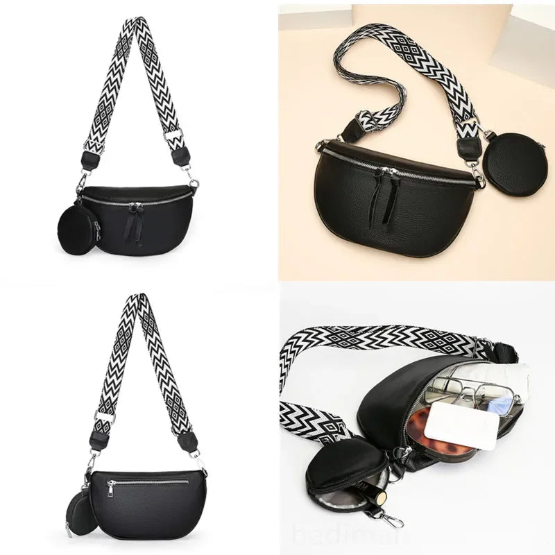 Hayley | Raffinierte Leder Schultertasche