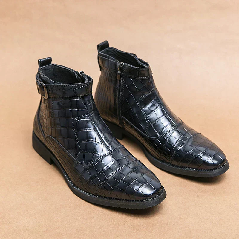 Dylan | Stiefeletten mit Kunstleder-Schnalle