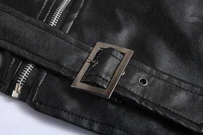 Austin™ | Klassische Biker-Lederjacke