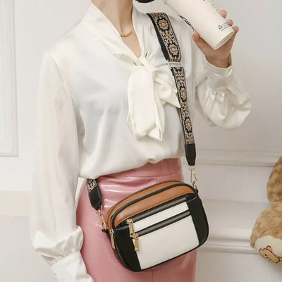 Violett | Finnische Leder Umhängetasche