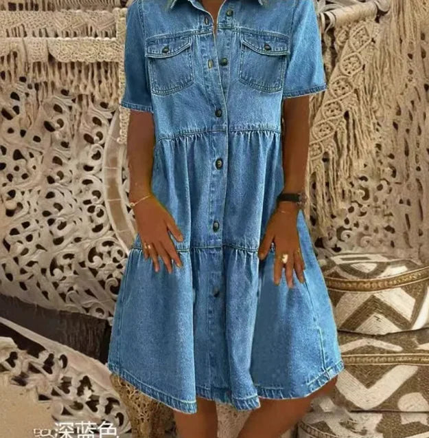 Sofia | Boho Denimkleid