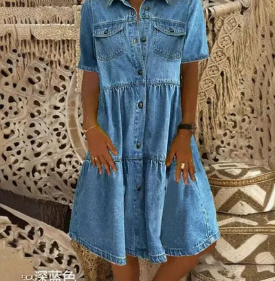 Sofia | Boho Denimkleid
