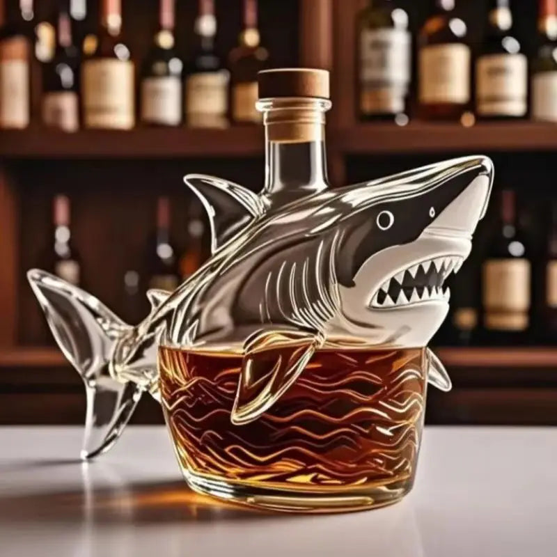 shark | Whiskey-Dekanter mit Tiermotiv