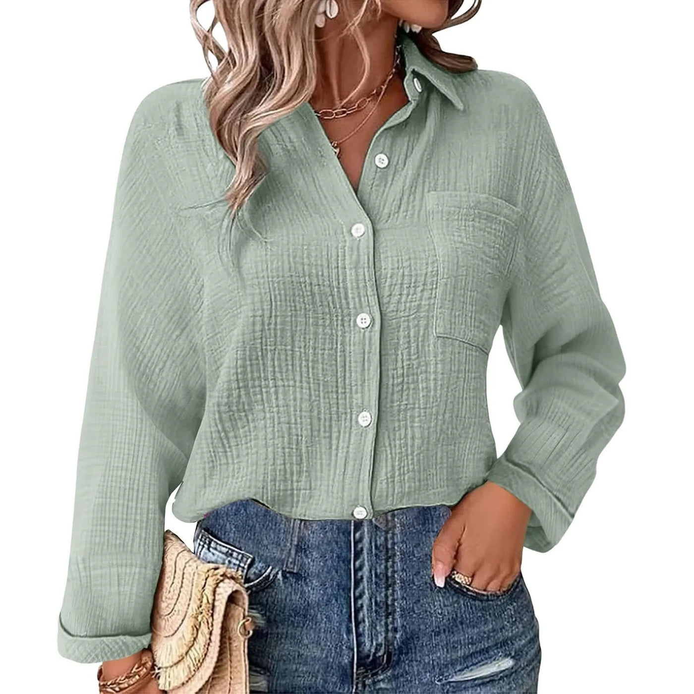 Elara™ – Lockere Herbstbluse