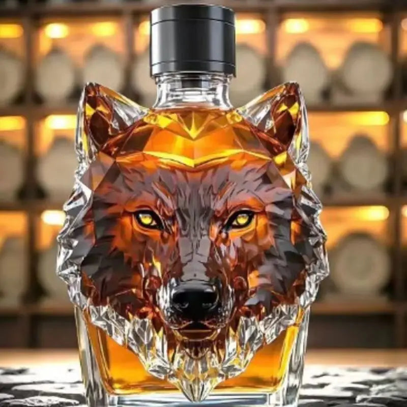 Wolf | Whiskey-Dekanter mit Tiermotiv