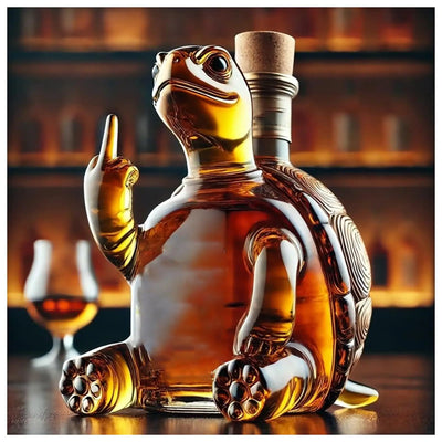 Schildkröte | Lustiger Whiskey-Dekanter mit Tiermotiv