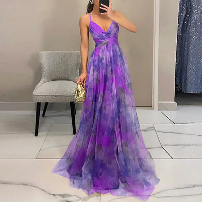 Valentina - Bezauberndes Maxikleid mit Blumendruck