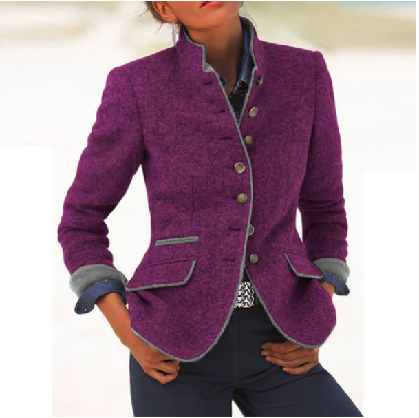 Natasza™ Eleganter Cardigan mit hohem Kragen