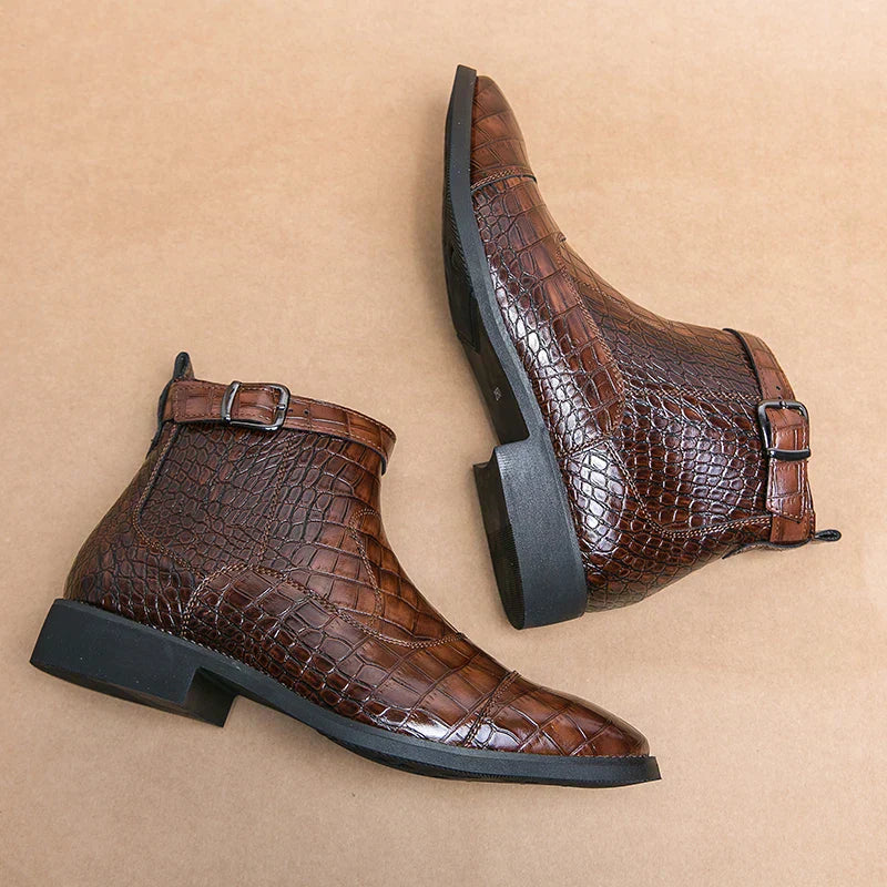 Dylan | Stiefeletten mit Kunstleder-Schnalle