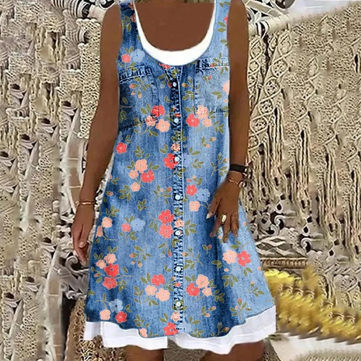 Sofia | Weiches und Elegantes Denimkleid