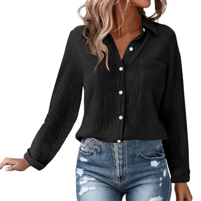 Elara™ – Lockere Herbstbluse