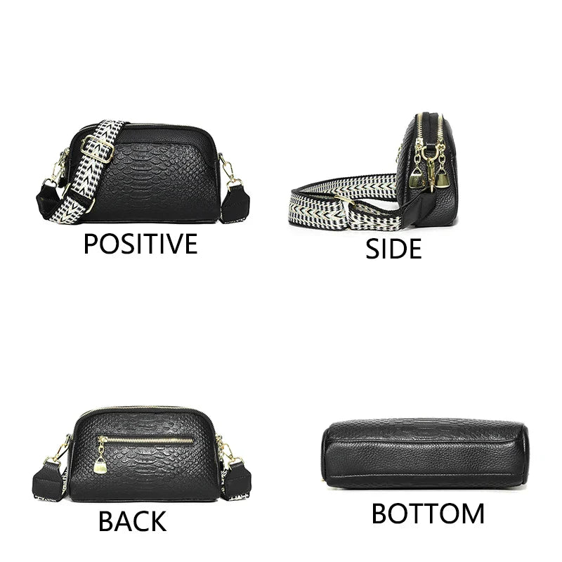 Amara | Raffiniertes Leder Schultertasche