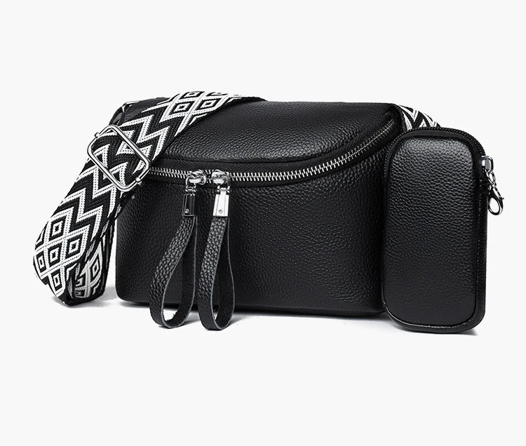 Nina | Fein geschliffene Lederumhängetasche