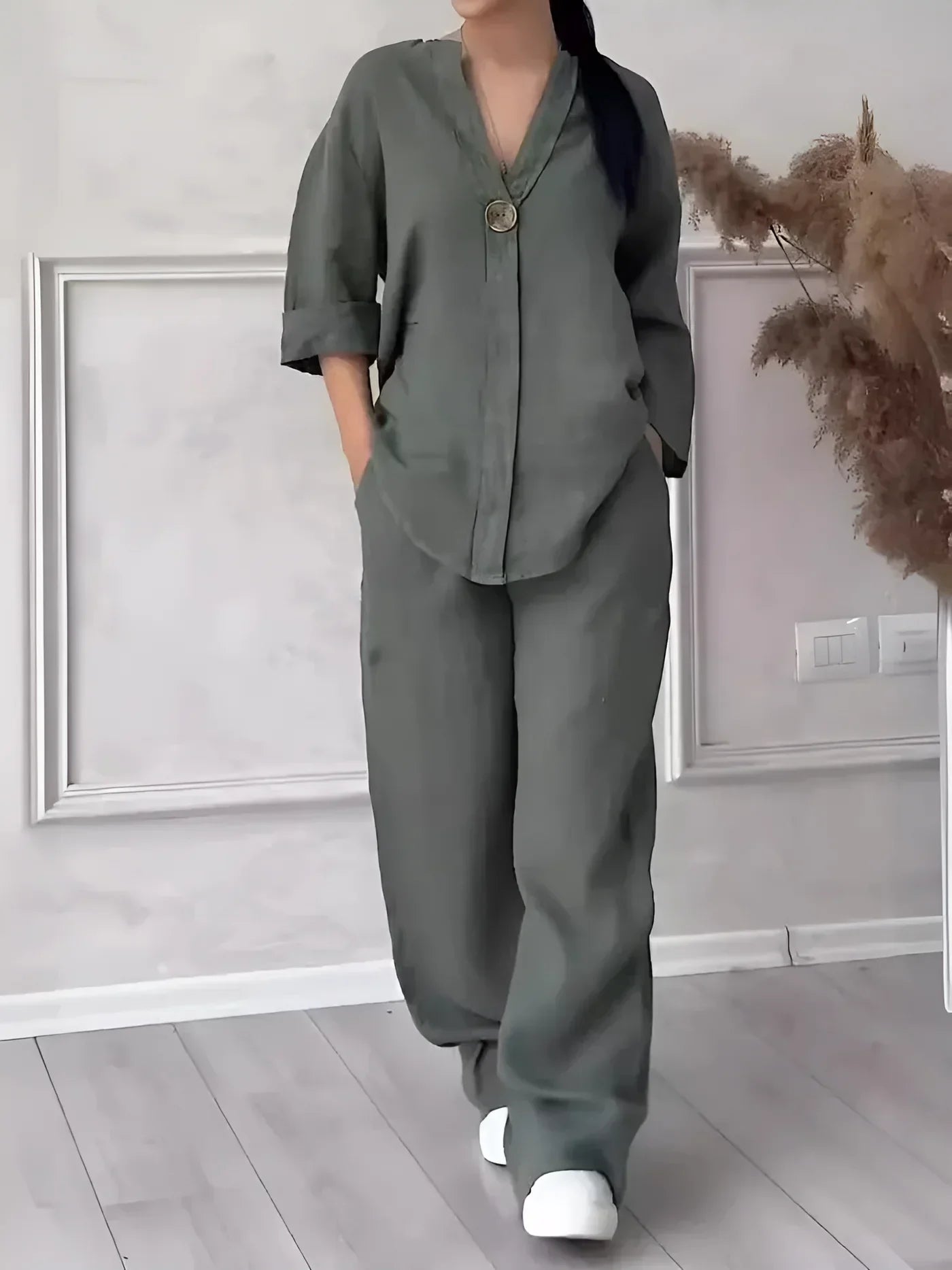 Erika - Lässiges Leinenset