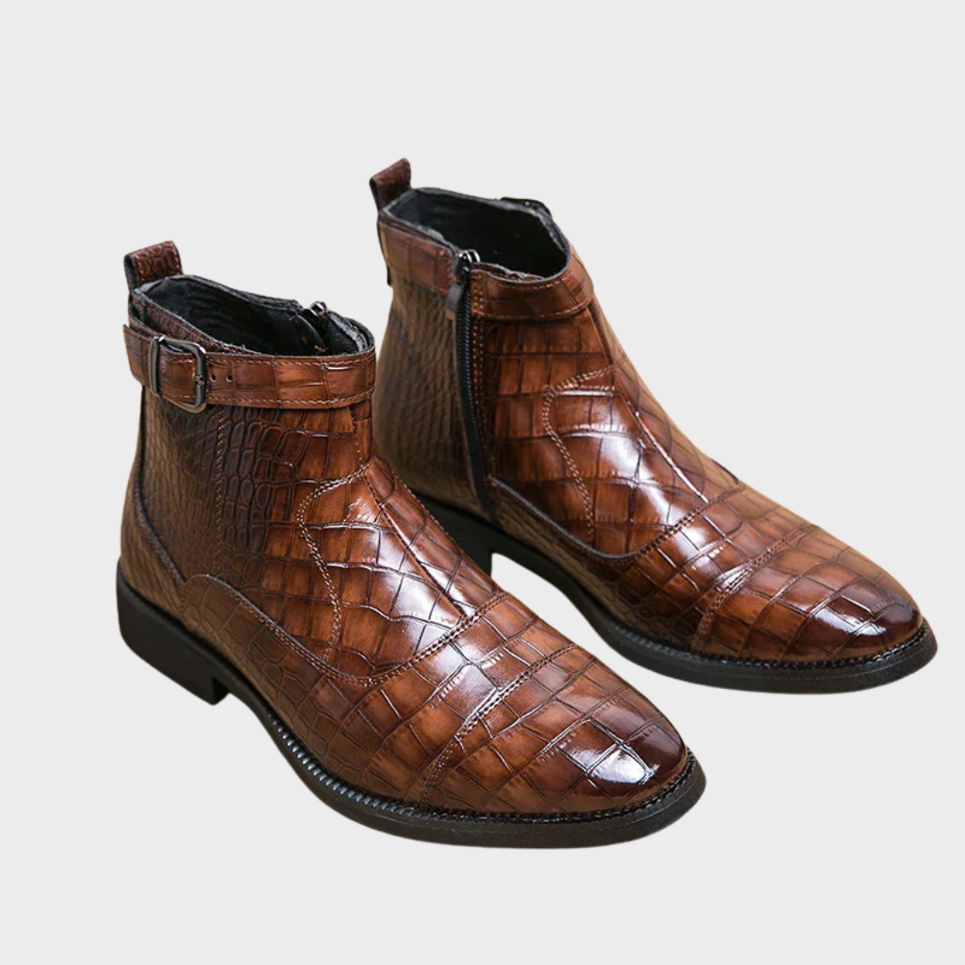 Dylan | Stiefeletten mit Kunstleder-Schnalle