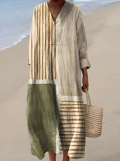 Verena - Fließendes Geometrisches Kleid