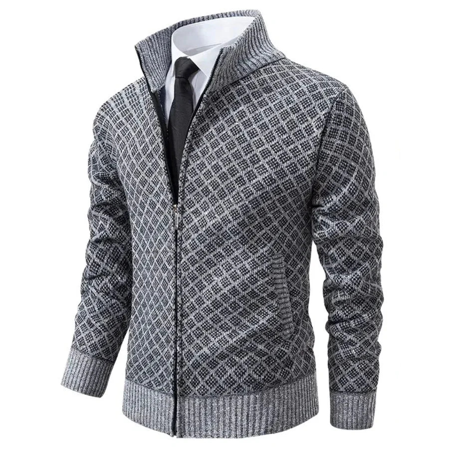 Henrik™ | Eleganter Cardigan mit Reißverschluss