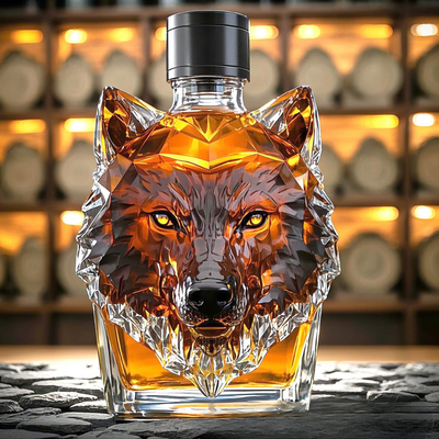 Wolf Whiskey Flasche