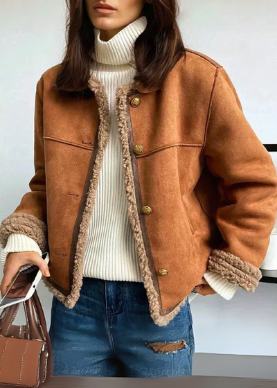Ruby - Warme Jacke mit Schafslederfutter