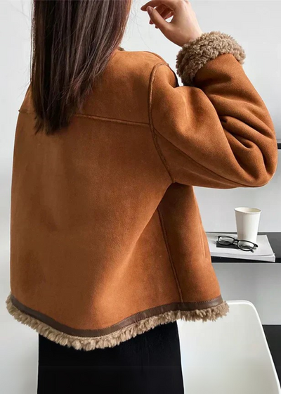Ruby - Warme Jacke mit Schafslederfutter