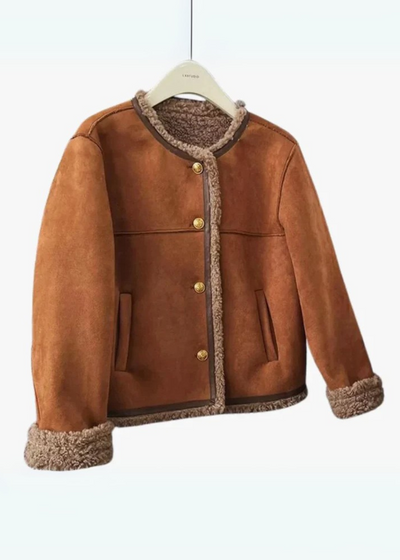 Ruby - Warme Jacke mit Schafslederfutter