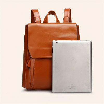 Clara™ | Gepolsterter Leder-Rucksack