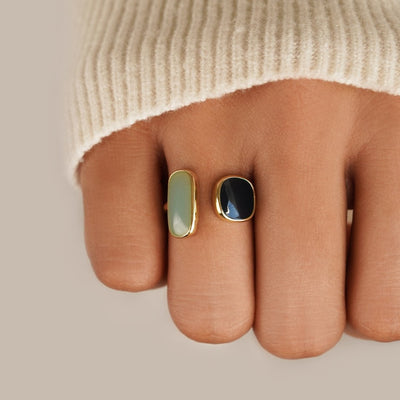 Umwickelring mit Aquamarin