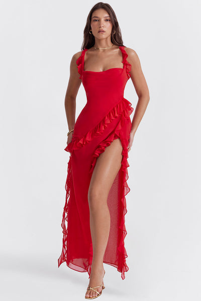 Carmen - Elegantes Rüschenkleid