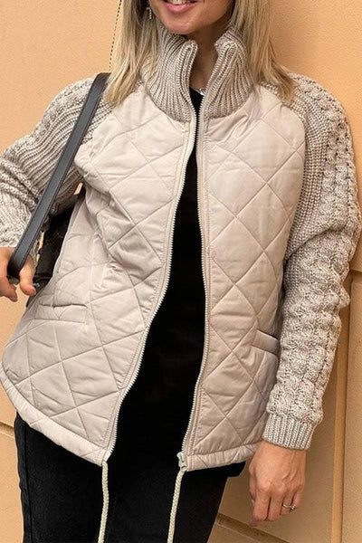 BELINA | Lässige Patchworkjacke mit Reißverschluss