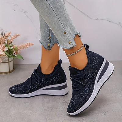 Clara | Orthopädische Sneakers mit funkelnden Strasssteinen