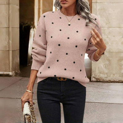 NINA™ - POLKA DOT STRICKPULLOVER