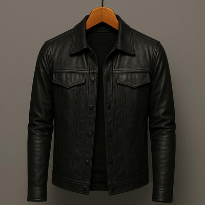 Darius™ | Premium Lederjacke im Moto-Stil