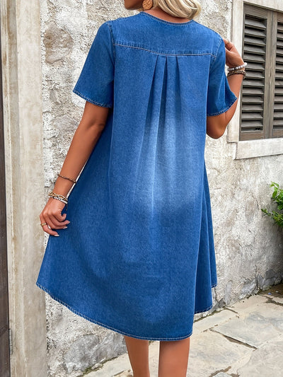 Sofia | Zeitlose Denim Sommerkleid