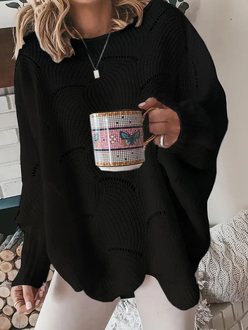Amélie | Schlichter Strick Oversized Pullover