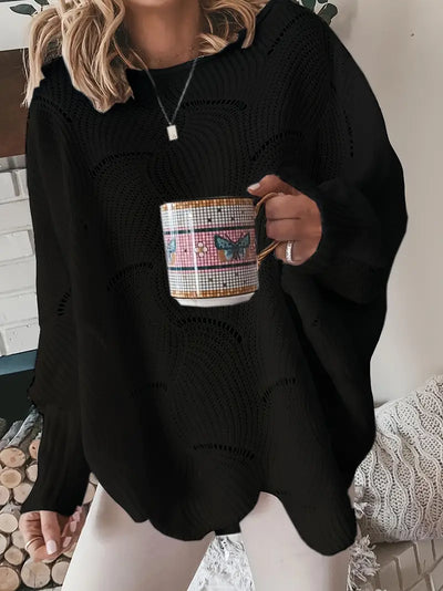 Amélie | Schlichter Strick Oversized Pullover