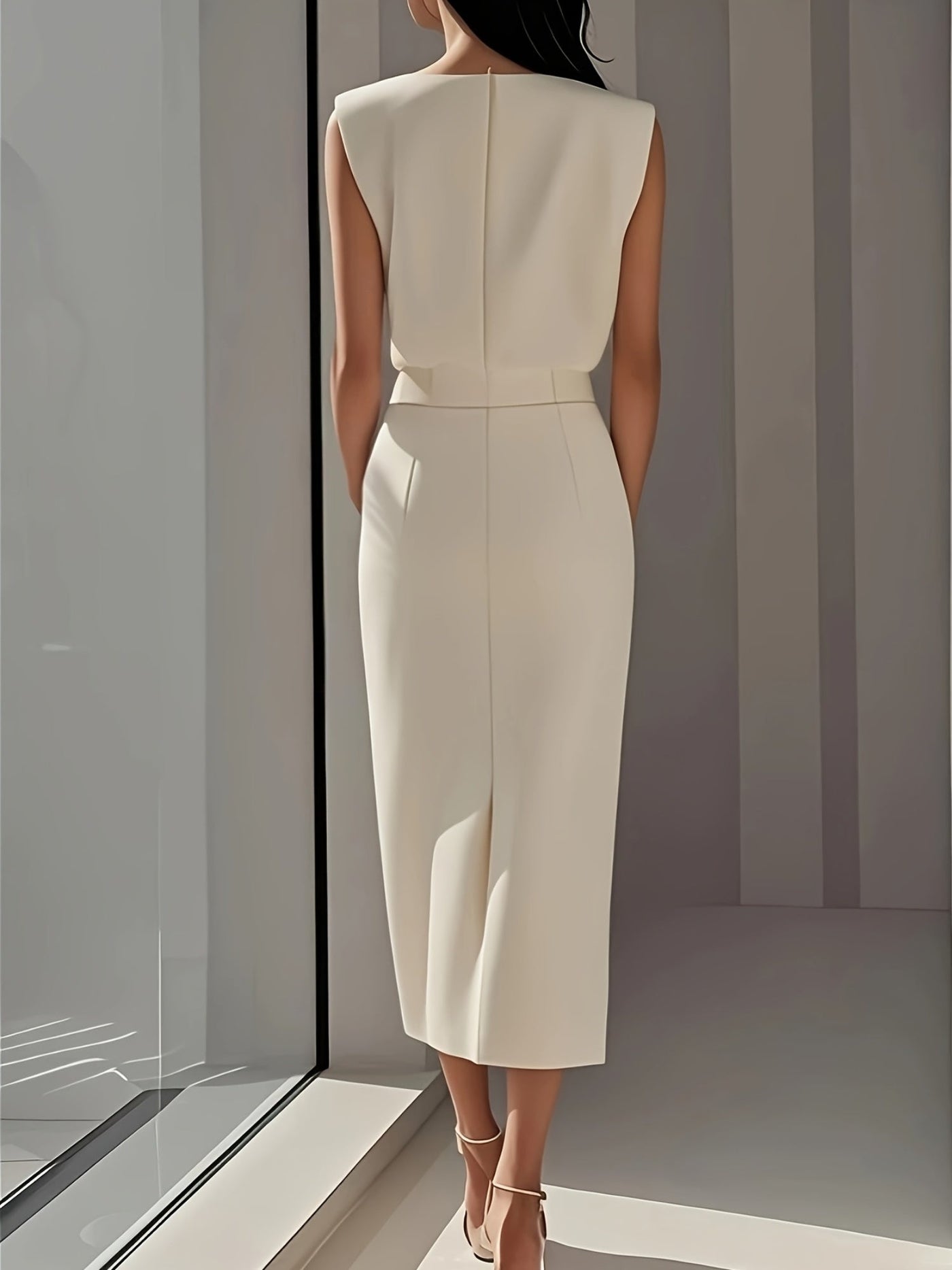 Josefine - Elegantes Midikleid mit Schlitz