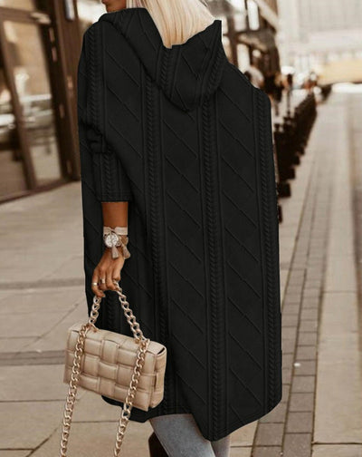 Monalisa | Langer Cardigan mit Kapuze