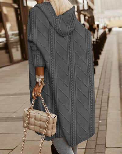 Monalisa | Langer Cardigan mit Kapuze