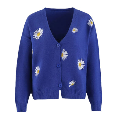 Diana - Florale Strickjacke