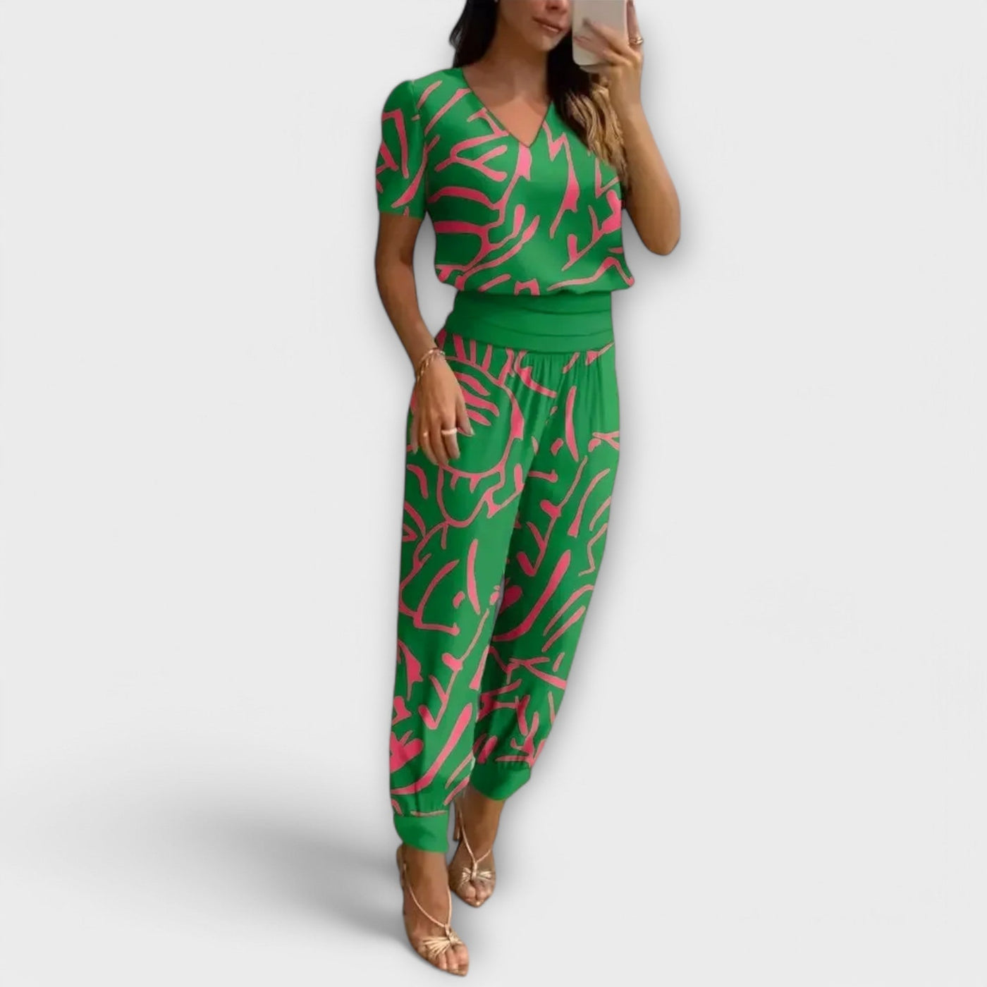 Irmelin – Elegantes Set Mit Oberteil Und Hose