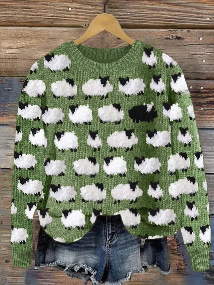 Lenore™ | Pullover mit Schafmotiven