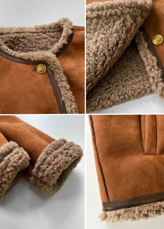 Ruby - Warme Jacke mit Schafslederfutter