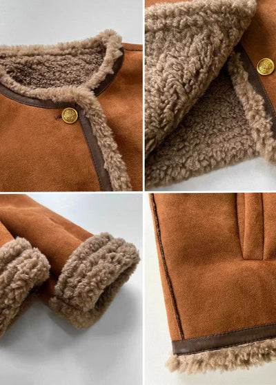 Ruby - Warme Jacke mit Schafslederfutter