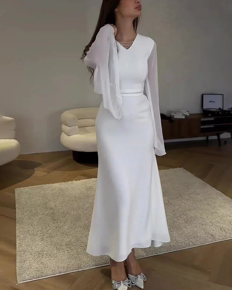 Clara | V-Ausschnitt Kleid