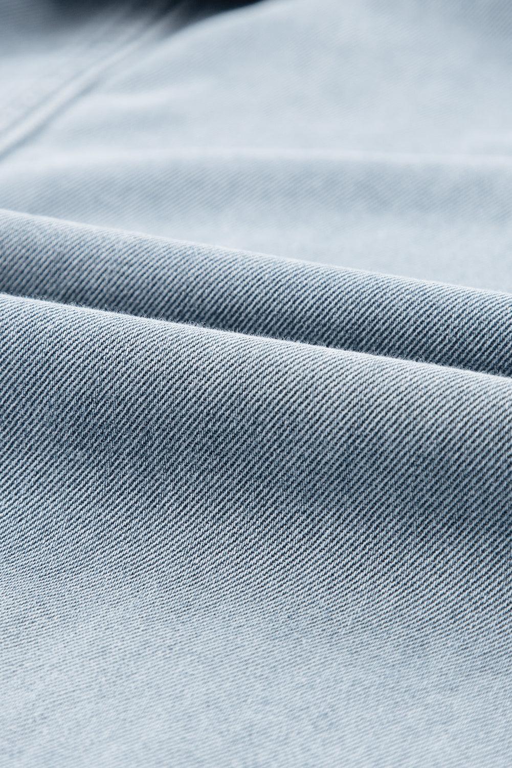 Sofia | Elegantes Denimkleid mit kurzen Fledermausärmeln