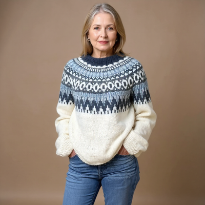 Maecey | Vintage Isländischer Pullover